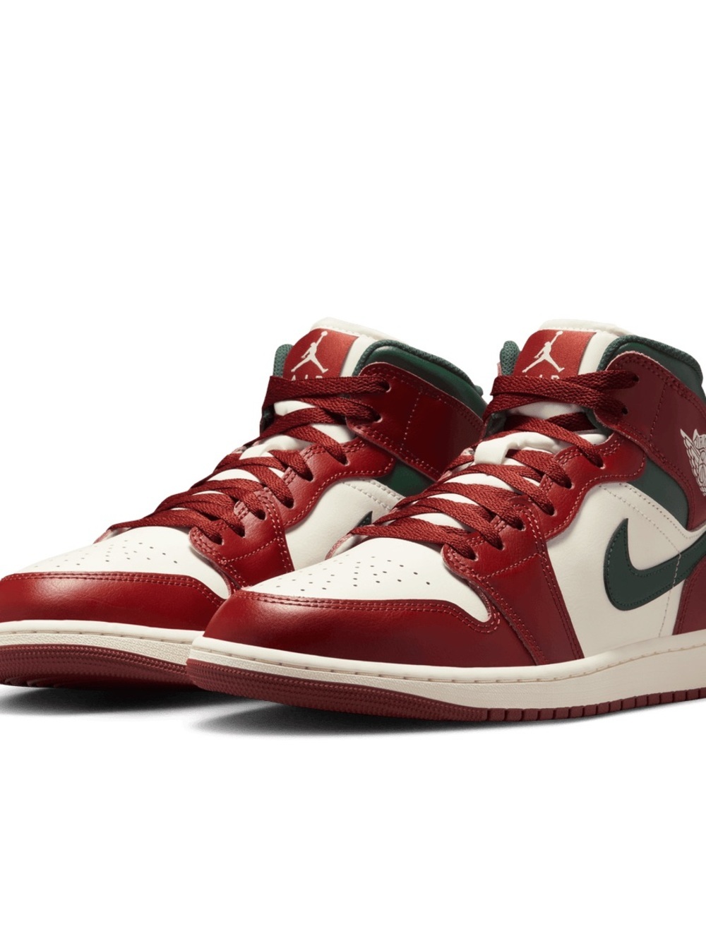 Jordan Mid-Top Sneakers - Red/White/Green